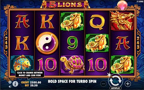 Online Casino «5 Lions Gold Slot»